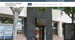 Desktop Screenshot of poliambulatorioognissanti.com